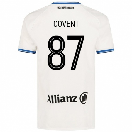 Kandiny Gyermek Jorijn Covent #87 Fehér Idegenbeli Jersey 2024/25 Mez Póló Ing