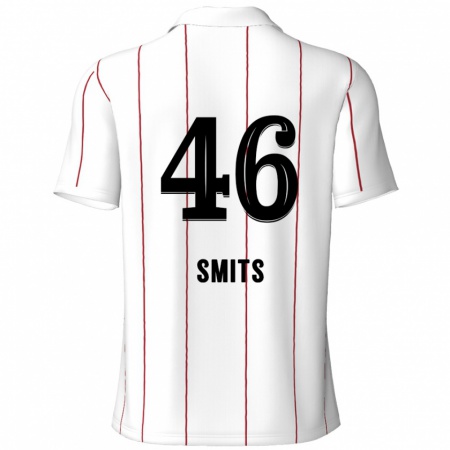 Kandiny Gyermek Milan Smits #46 Fehér Fekete Idegenbeli Jersey 2024/25 Mez Póló Ing