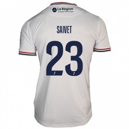 Kandiny Gyermek Henri Saivet #23 Fehér Idegenbeli Jersey 2024/25 Mez Póló Ing