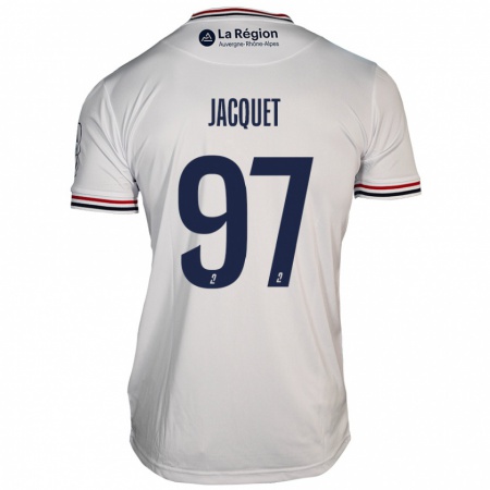 Kandiny Gyermek Jérémy Jacquet #97 Fehér Idegenbeli Jersey 2024/25 Mez Póló Ing