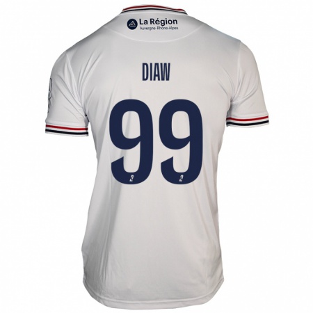 Kandiny Gyermek Mory Diaw #99 Fehér Idegenbeli Jersey 2024/25 Mez Póló Ing