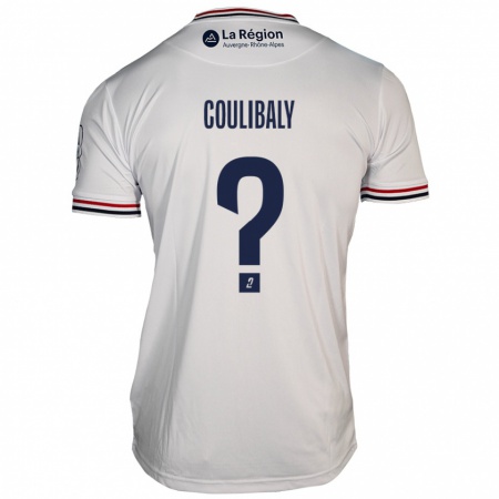 Kandiny Gyermek Ibrahim Coulibaly #0 Fehér Idegenbeli Jersey 2024/25 Mez Póló Ing