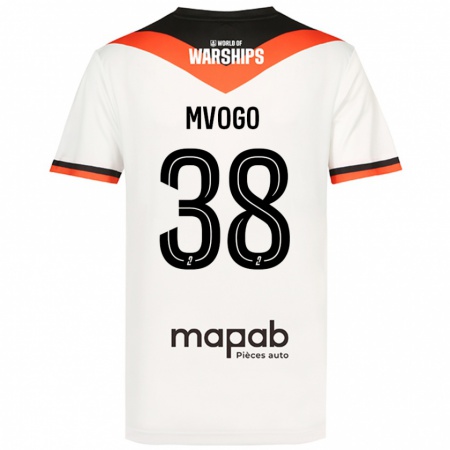 Kandiny Gyermek Yvon Mvogo #38 Fehér Idegenbeli Jersey 2024/25 Mez Póló Ing