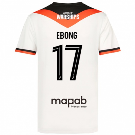 Kandiny Gyermek Arthur Ebong #17 Fehér Idegenbeli Jersey 2024/25 Mez Póló Ing