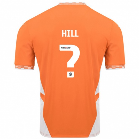 Kandiny Férfi Tyler Hill #0 Narancssárga Fehér Hazai Jersey 2024/25 Mez Póló Ing