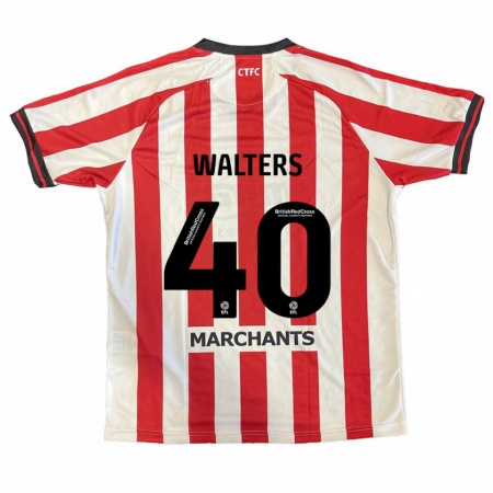 Kandiny Férfi Cameron Walters #40 Piros Fehér Hazai Jersey 2024/25 Mez Póló Ing