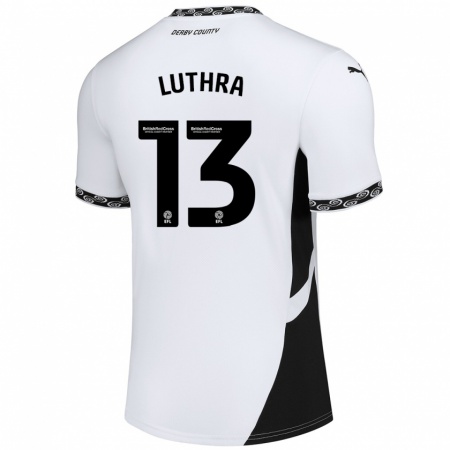 Kandiny Férfi Rohan Luthra #13 Fehér Fekete Hazai Jersey 2024/25 Mez Póló Ing