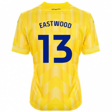 Kandiny Férfi Simon Eastwood #13 Sárga Hazai Jersey 2024/25 Mez Póló Ing