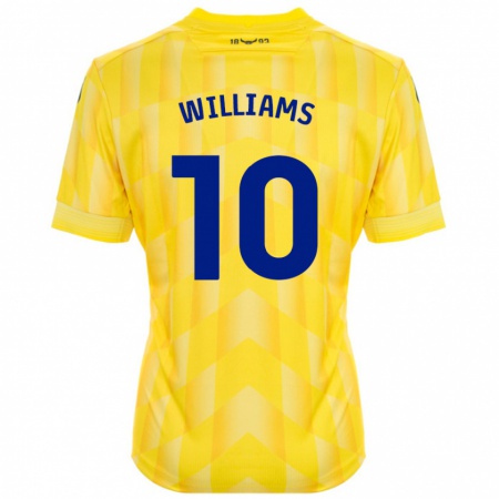 Kandiny Férfi Cheryl Williams #10 Sárga Hazai Jersey 2024/25 Mez Póló Ing