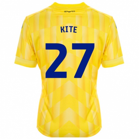 Kandiny Férfi Rose Kite #27 Sárga Hazai Jersey 2024/25 Mez Póló Ing