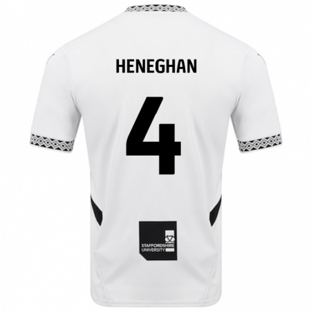 Kandiny Férfi Ben Heneghan #4 Fehér Hazai Jersey 2024/25 Mez Póló Ing