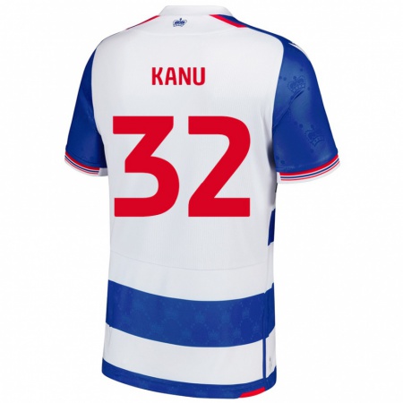 Kandiny Férfi Abraham Kanu #32 Kék Fehér Hazai Jersey 2024/25 Mez Póló Ing