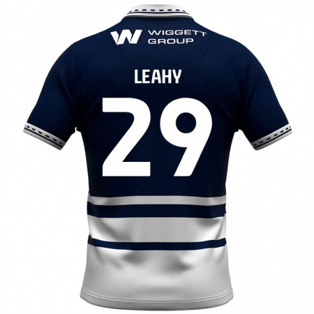 Kandiny Férfi Tom Leahy #29 Sötétkék Fehér Hazai Jersey 2024/25 Mez Póló Ing