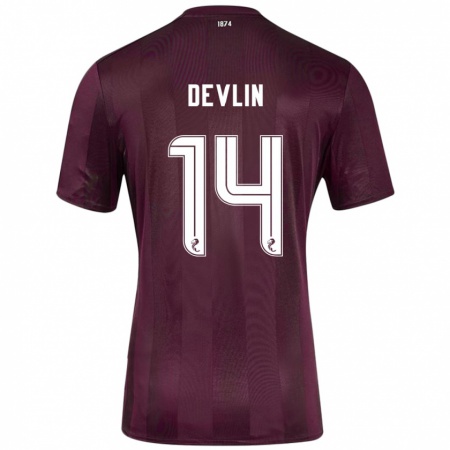 Kandiny Férfi Cammy Devlin #14 Burgundia Hazai Jersey 2024/25 Mez Póló Ing