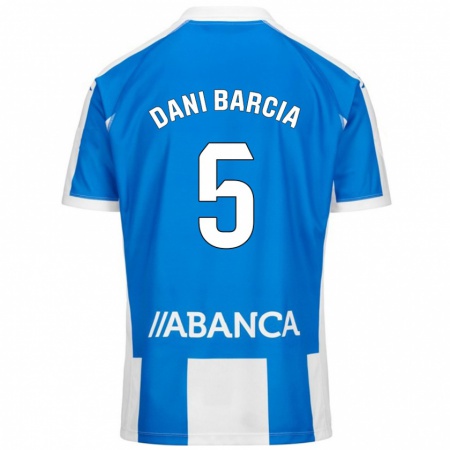 Kandiny Férfi Dani Barcia #5 Kék Fehér Hazai Jersey 2024/25 Mez Póló Ing