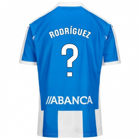 Kandiny Férfi Carlos Rodríguez #0 Kék Fehér Hazai Jersey 2024/25 Mez Póló Ing