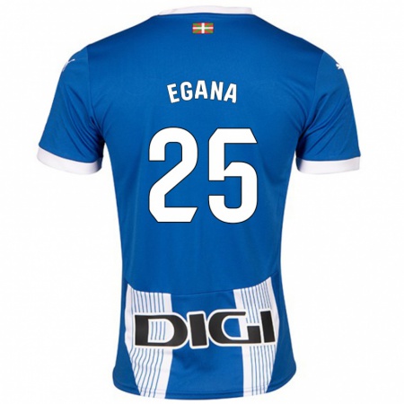 Kandiny Férfi Eider Egaña #25 Kék Hazai Jersey 2024/25 Mez Póló Ing