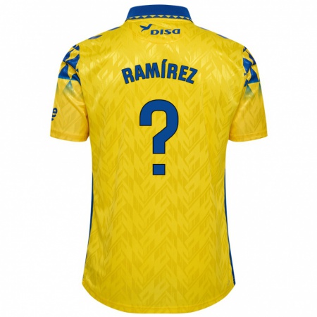 Kandiny Férfi Daniel Ramírez #0 Sárga Kék Hazai Jersey 2024/25 Mez Póló Ing