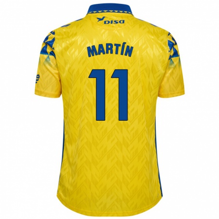 Kandiny Férfi Diego Martín #11 Sárga Kék Hazai Jersey 2024/25 Mez Póló Ing