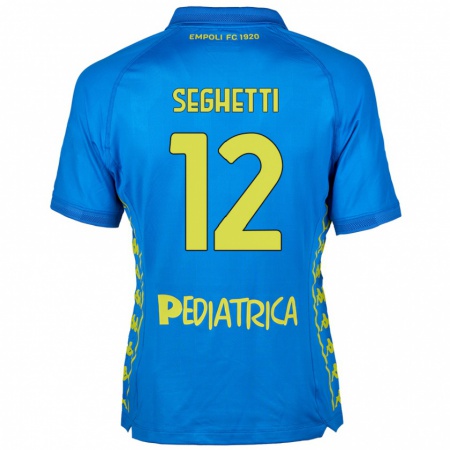 Kandiny Férfi Jacopo Seghetti #12 Kék Hazai Jersey 2024/25 Mez Póló Ing