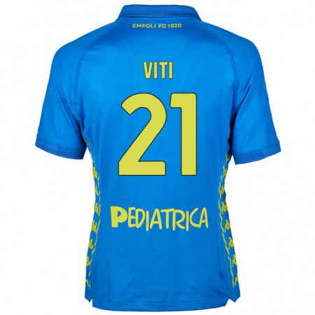 Kandiny Férfi Mattia Viti #21 Kék Hazai Jersey 2024/25 Mez Póló Ing