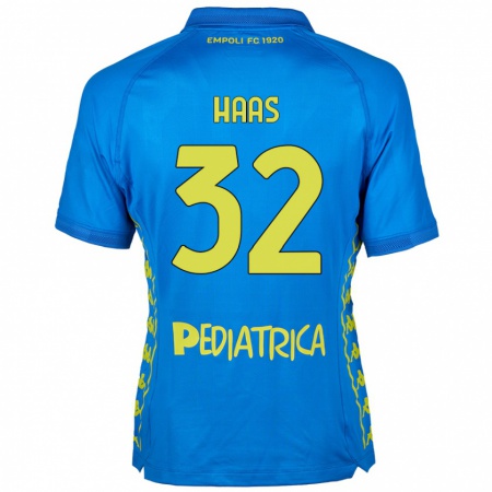 Kandiny Férfi Nicolas Haas #32 Kék Hazai Jersey 2024/25 Mez Póló Ing