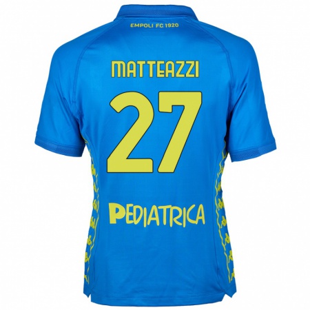 Kandiny Férfi Ernesto Matteazzi #27 Kék Hazai Jersey 2024/25 Mez Póló Ing