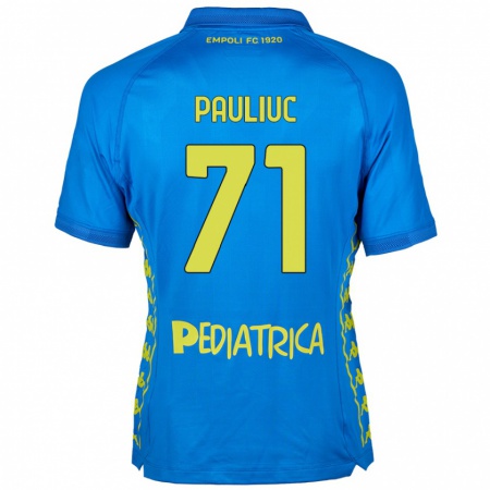 Kandiny Férfi Nicolò Pauliuc #71 Kék Hazai Jersey 2024/25 Mez Póló Ing