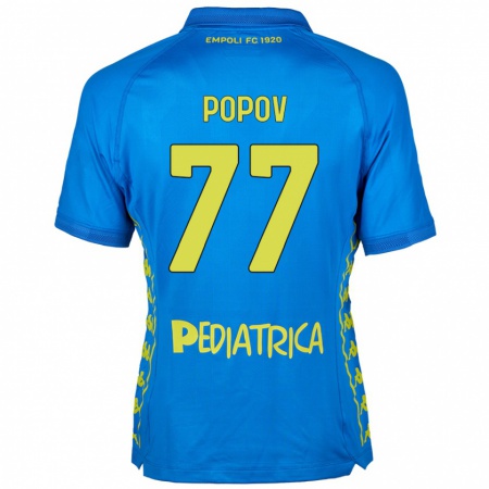 Kandiny Férfi Bogdan Popov #77 Kék Hazai Jersey 2024/25 Mez Póló Ing