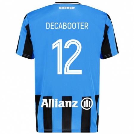 Kandiny Férfi Marith Decabooter #12 Égszínkék Fekete Hazai Jersey 2024/25 Mez Póló Ing