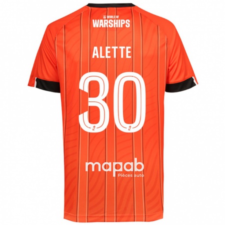 Kandiny Férfi Gaël Alette #30 Narancs Hazai Jersey 2024/25 Mez Póló Ing