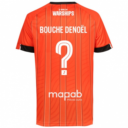 Kandiny Férfi Max Bouche Denoël #0 Narancs Hazai Jersey 2024/25 Mez Póló Ing