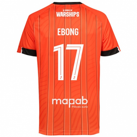 Kandiny Férfi Arthur Ebong #17 Narancs Hazai Jersey 2024/25 Mez Póló Ing