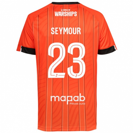 Kandiny Férfi Brice Seymour #23 Narancs Hazai Jersey 2024/25 Mez Póló Ing