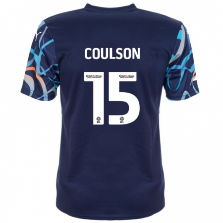 Kandiny Férfi Hayden Coulson #15 Sötétkék Idegenbeli Jersey 2024/25 Mez Póló Ing