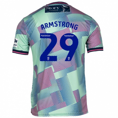 Kandiny Férfi Luke Armstrong #29 Zöld Idegenbeli Jersey 2024/25 Mez Póló Ing