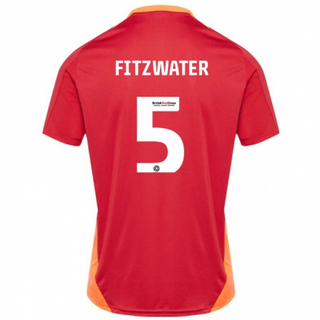 Kandiny Férfi Jack Fitzwater #5 Kék Törtfehér Idegenbeli Jersey 2024/25 Mez Póló Ing