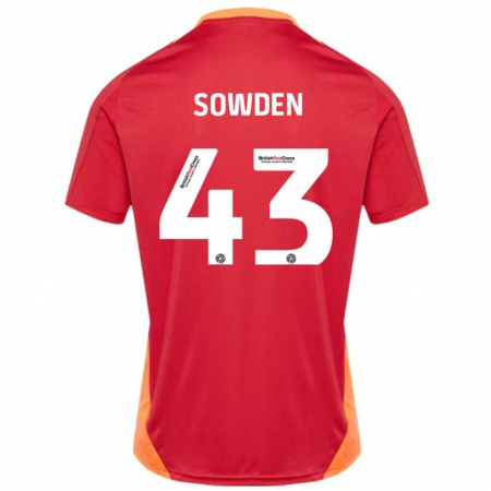 Kandiny Férfi Andrew Sowden #43 Kék Törtfehér Idegenbeli Jersey 2024/25 Mez Póló Ing