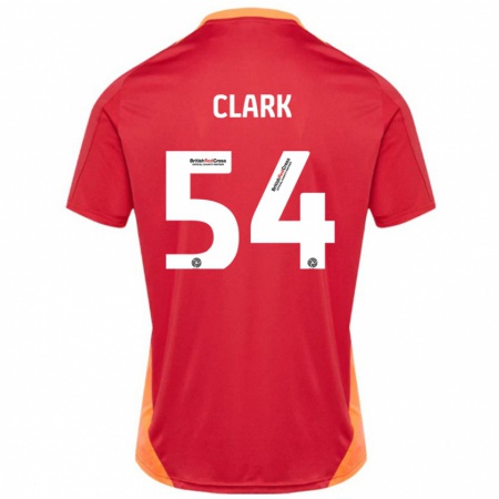 Kandiny Férfi Max Clark #54 Kék Törtfehér Idegenbeli Jersey 2024/25 Mez Póló Ing