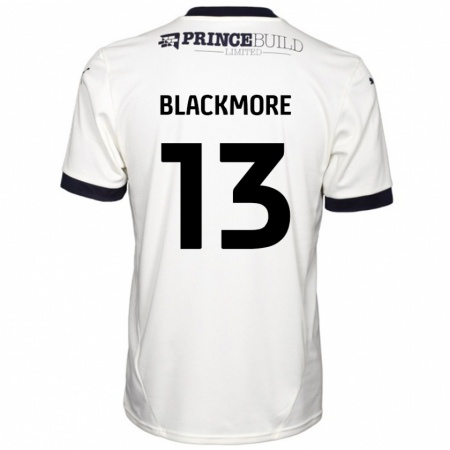 Kandiny Férfi Will Blackmore #13 Törtfehér Fekete Idegenbeli Jersey 2024/25 Mez Póló Ing