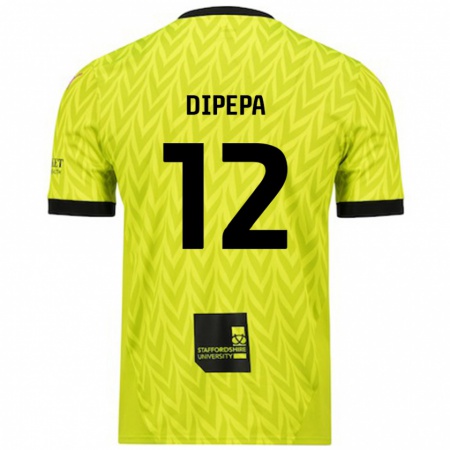 Kandiny Férfi Baylee Dipepa #12 Fluoreszkáló Zöld Idegenbeli Jersey 2024/25 Mez Póló Ing