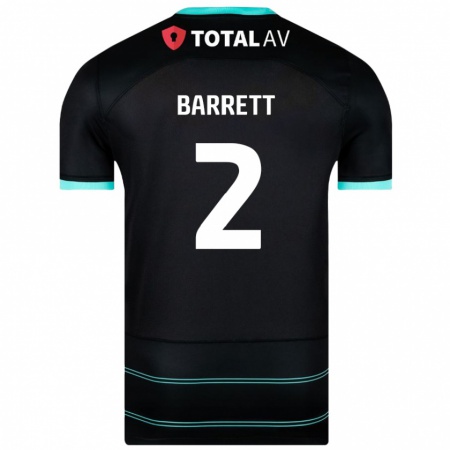 Kandiny Férfi Nicole Barrett #2 Fekete Idegenbeli Jersey 2024/25 Mez Póló Ing