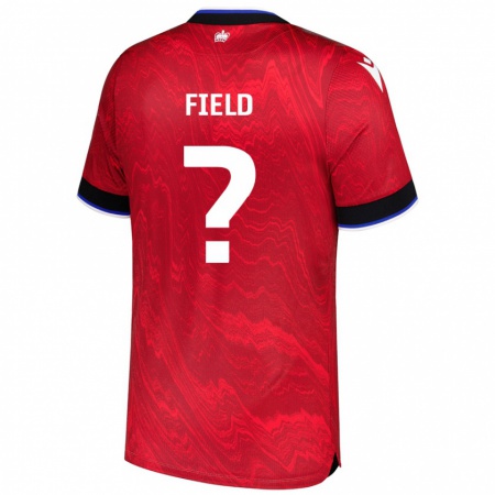 Kandiny Férfi Tyler Field #0 Piros Fekete Idegenbeli Jersey 2024/25 Mez Póló Ing