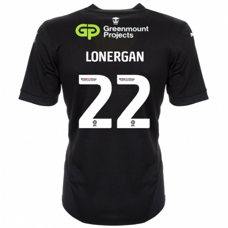 Kandiny Férfi Andy Lonergan #22 Fekete Idegenbeli Jersey 2024/25 Mez Póló Ing