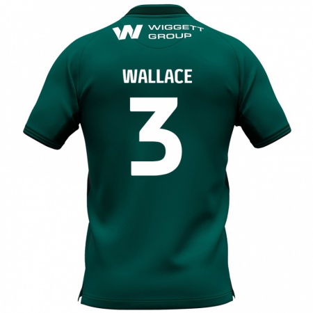 Kandiny Férfi Murray Wallace #3 Zöld Idegenbeli Jersey 2024/25 Mez Póló Ing