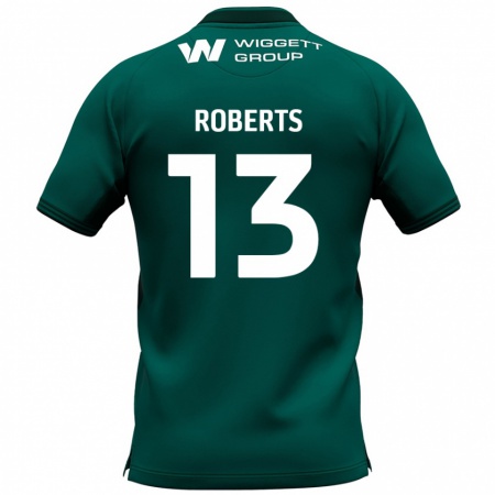 Kandiny Férfi Liam Roberts #13 Zöld Idegenbeli Jersey 2024/25 Mez Póló Ing