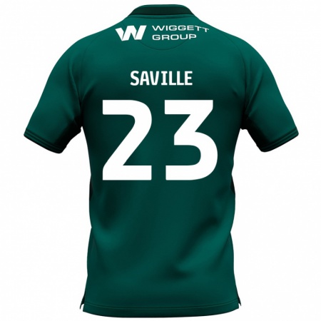 Kandiny Férfi George Saville #23 Zöld Idegenbeli Jersey 2024/25 Mez Póló Ing