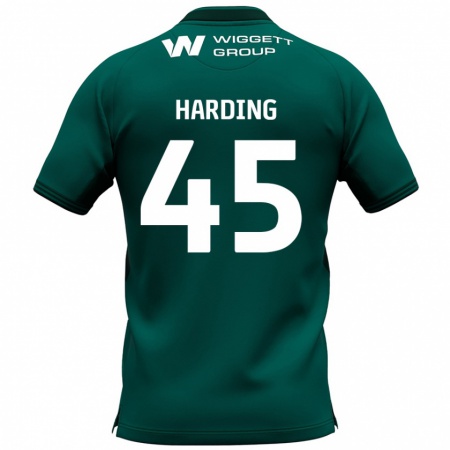 Kandiny Férfi Wes Harding #45 Zöld Idegenbeli Jersey 2024/25 Mez Póló Ing