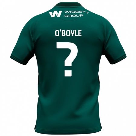 Kandiny Férfi Elidon O'boyle #0 Zöld Idegenbeli Jersey 2024/25 Mez Póló Ing