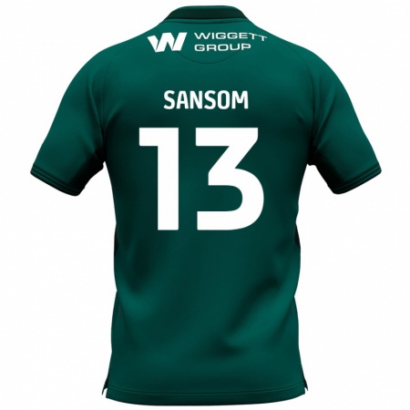 Kandiny Férfi Chloe Sansom #13 Zöld Idegenbeli Jersey 2024/25 Mez Póló Ing